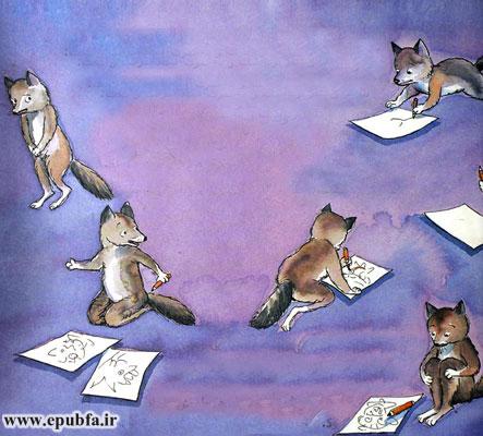 شانا کاغذ و قلم را گرفت و شروع کرد به نقاشی کردن